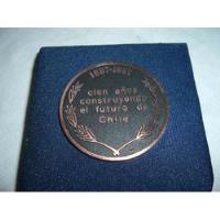 Medalla De Cobre Conmemorativa 100 Años Mop, usado segunda mano  Chile 