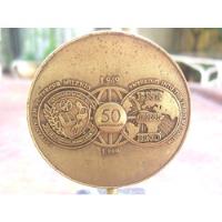 Medalla C/pedestal Marmol 50 Años Otorrinolaringologia., usado segunda mano  Chile 