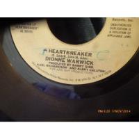 Vinilo Single  De Dionne Warwick -heartbreaker --  -( V12, usado segunda mano  Chile 