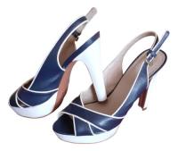 Zapatos Dama Gacel Color Azul Y Blanco Número 37, usado segunda mano  Chile 