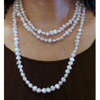 Tous Collar De Perlas Blancas Autentico 203 Perlas De 1cm. segunda mano  Chile 