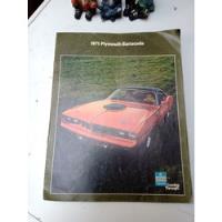 Usado, Catálogo 1971 Plymouth Barracuda segunda mano  Chile 