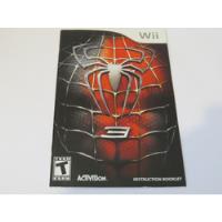 Usado, Manual Wii / Spiderman Hombre Araña  segunda mano  Chile 