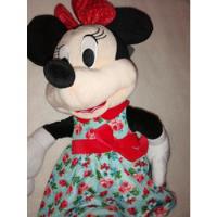 Usado, Peluche Original Disney Minnie Mouse Vestido Primavera 46 Cm segunda mano  Chile 