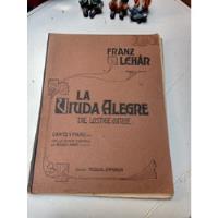 Partituras Piano La Viuda Alegre Franz Lehar, usado segunda mano  Chile 