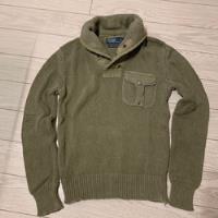 Sweater Chaleco Polo Ralph Lauren Algodon Lino Diseño Verde segunda mano  Chile 