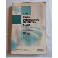 Manual Washington De Terapéutica Medica 32 Edición, Cooper Y segunda mano  Chile 