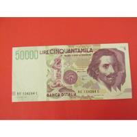 Antiguo Billete 50.000 Liras Banco De Italia Año 1992 Escaso segunda mano  Chile 