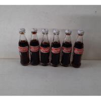 Lote 6 Mini Botellas Coca - Cola, usado segunda mano  Chile 