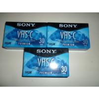 Cassette De Video Vhs-c. Pack De 3. Marca Sony, usado segunda mano  Chile 