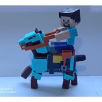 Usado, Figura Minecraft - Steve And Armored Horse - Mattel segunda mano  Chile 