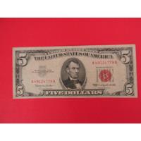 Antiguo Billete 5 Dolares Estados Unidos Año 1963 Escaso segunda mano  Chile 