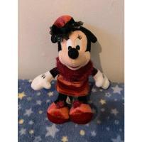 Peluche Minnie Mickey Disney Vestido Burdeo Paris 23cm segunda mano  Chile 
