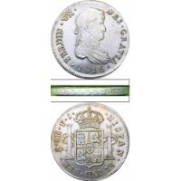 Moneda De Chile, 8 Reales, 1815 (repro). Diseño En Canto. Jp segunda mano  Chile 