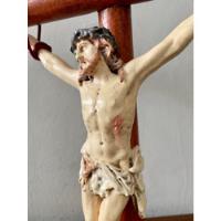 Cruz Con Cristo, Artesanía. Año 2000. 47 Cm Alto segunda mano  Chile 