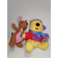 2 Peluches Original Winnie The Pooh Y Mama Cangu Disney 16cm, usado segunda mano  Chile 