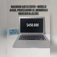 Macbook Air 13 Modelo A1466 (2015) segunda mano  Chile 