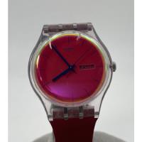 Reloj Swatch Cuarzo Rosado Usado Cristal Trizado, usado segunda mano  Chile 