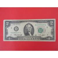 Antiguo Billete Estados Unidos 2 Dolares Año 1976  segunda mano  Chile 