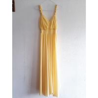 Vestido Viscosa, Color Amarillo Pastel, Marca Alto Roma, M/l segunda mano  Chile 