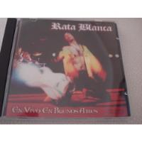 Cd Rata Blanca En Vivo En Buenos Aires segunda mano  Chile 