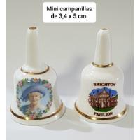Usado, Campanillas Reina Madre Y Otra De 3,4x5 Cm Porcelana Inglesa segunda mano  Chile 