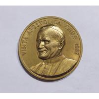 Medalla Visita Juan Pablo Ii A Chile segunda mano  Chile 