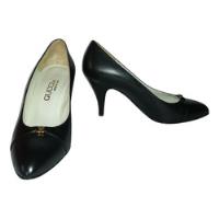 Usado, Zapatos Vestir Mujer Cuero Negro 35 1/2 Impecables segunda mano  Chile 
