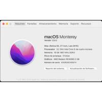 iMac Retina 5k 27 Intel Core I5 4 Núcleos, Ssd 2tb, 16 Gb segunda mano  Chile 