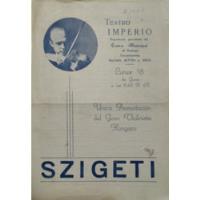 Usado, Antiguo Afiche Teatro Imperio Joseph Szigeti (ff524 segunda mano  Chile 