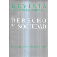 Derecho Y Sociedad / Revista Ciencias Sociales / 2 Prim 1988 segunda mano  Chile 