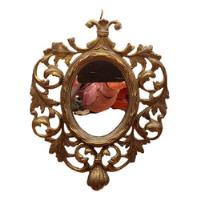 Usado, Antiguo Marco De Peltre Con Espejo, Muy Decorativo, 27cm segunda mano  Chile 