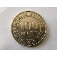 Moneda Perú 100 Soles De Oro 1980 (x1397-1398 segunda mano  Chile 