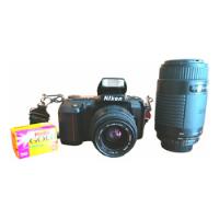 Usado, Cámara Fotográfica Nikon Análoga Reflex Funcionando + Extras segunda mano  Chile 
