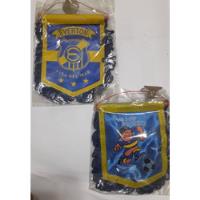 02 Mini Banderines Everton Viña Del Mar 3 Estrellas,antiguos segunda mano  Chile 