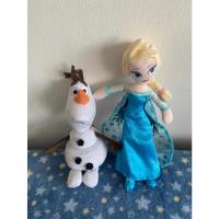 Set Peluches Frozen Elsa Y Olaf 25 Y 22 Cm, usado segunda mano  Chile 