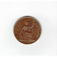 Moneda De Inglaterra, 1 Penny, 1948. Excelente Estado. Jp segunda mano  Chile 