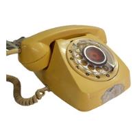 Antiguo Telefono De Disco Ctc, Años 70/80s, Mostaza, usado segunda mano  Chile 