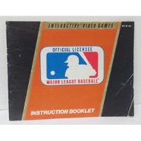 Usado, Manual De Juego Major League Baseball 1988 Ljn Nintendo Nes segunda mano  Chile 