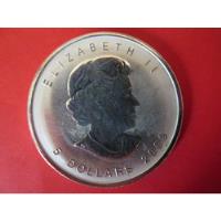 Moneda Canada 5 Dolares Reina Isabel Plata Año 2009 Unc segunda mano  Chile 