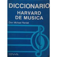 Diccionario Harvard De Musica ., usado segunda mano  Chile 