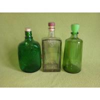 Lote De 3 Botellas Decorativas - Recicladas, usado segunda mano  Chile 