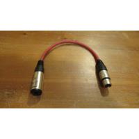 Cable Profesional 25cm + Conectores Plug Hembra + Xlr Hembra segunda mano  Chile 