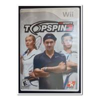 Usado, Topspin 3 2k Sports, Juego Nintendo Wii segunda mano  Chile 