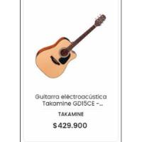 Guitarra Electroacustica Takamine + Bolso Acolchado, usado segunda mano  Chile 