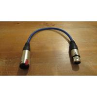 Usado, Cable Azul Con Conectores Plug Hembra + Xlr Hembra segunda mano  Chile 