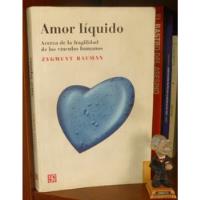 Amor Líquido Zygmunt Bauman segunda mano  Chile 