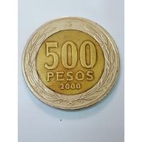 Usado, Moneda 500 Pesos Chile Año 2000 (por Un Solo Lado)  segunda mano  Chile 