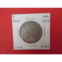 Usado, Antigua Moneda Republica De Chile 1 Peso Plata Año 1922 segunda mano  Chile 
