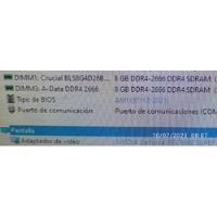 Kit Memorias Ram 2x8gb  Con Disipador Crucial/adata 2666 Mhz segunda mano  Chile 
